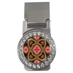 Kaleidoscope Art Pattern Ornament Money Clips (cz)  by Semog4