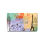 Scrapbook Paris Vintage France Magnet (Name Card) Front