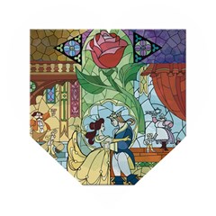 Stained Glass Rose Flower Wooden Puzzle Heart by Salman4z