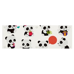 Giant Panda Bear Cuteness Banner And Sign 6  X 2  by Salman4z