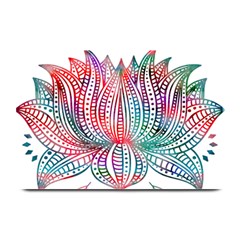 Lotus Feathers Boho Watercolor Plate Mats by Salman4z