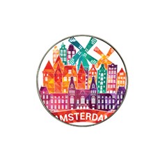 Vector Graphics Amsterdam Silhouette Hat Clip Ball Marker by Salman4z