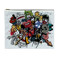 Mural Graffiti Paint Cosmetic Bag (xl) by Salman4z