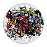 Mural Graffiti Paint Ornament (Round Filigree) Front