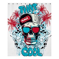 That Cool Graffiti Skull Shower Curtain 60  X 72  (medium)  by Salman4z