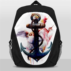 Anchor Watercolor Painting Tattoo Art Anchors And Birds Backpack Bag by Salman4z