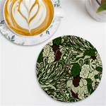 Texture Ornament Pattern Seamless Paisley UV Print Round Tile Coaster Front