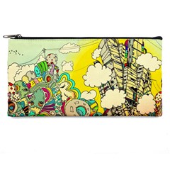 Doodle Wallpaper Artistic Surreal Pencil Case by Salman4z
