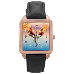 Picsart 23-05-08 19-20-32-181 Rose Gold Leather Watch  by DeSine