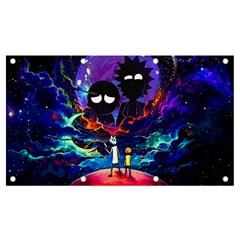 Rick And Morty In Outer Space Banner And Sign 7  X 4  by Salman4z