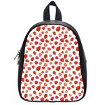 Watercolor Strawberry School Bag (Small) Front