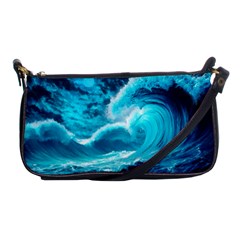 Waves Ocean Sea Tsunami Nautical 3 Shoulder Clutch Bag by Jancukart