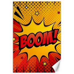 Explosion Boom Pop Art Style Canvas 24  X 36  by Sudheng