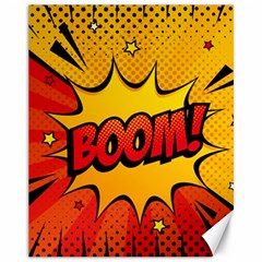 Explosion Boom Pop Art Style Canvas 11  X 14  by Sudheng