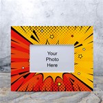 Explosion Boom Pop Art Style White Tabletop Photo Frame 4 x6  Front