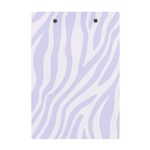 Grey Zebra Vibes Animal Print  A5 Acrylic Clipboard Back