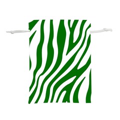 Dark Green Zebra Vibes Animal Print Lightweight Drawstring Pouch (s) by ConteMonfrey