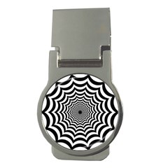 Spider Web Hypnotic Money Clips (round)  by Amaryn4rt