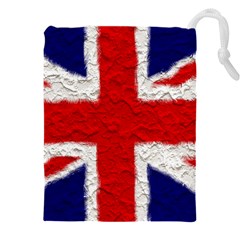 Union Jack Flag National Country Drawstring Pouch (4xl) by Celenk