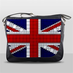 Union Jack Flag Uk Patriotic Messenger Bag by Celenk