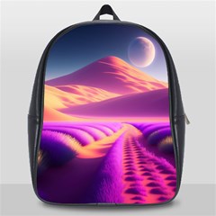 Fantasy Art Wallpaper Artwork Desktop School Bag (large) by Uceng