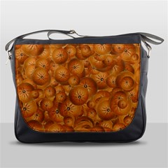 Fruity Fun Tangerine Print Pattern Messenger Bag by dflcprintsclothing