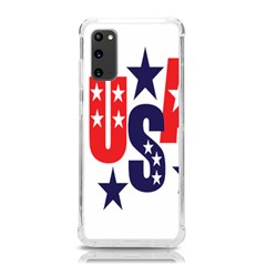 Usa Stars Fourth Of July Symbol America Usa Stars Samsung Galaxy S20 6 2 Inch Tpu Uv Case by Wegoenart