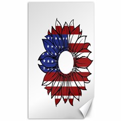 Us Flag Flower Sunshine Flag America Usa Canvas 40  X 72  by Wegoenart