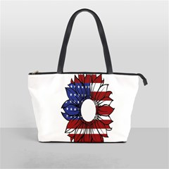 Us Flag Flower Sunshine Flag America Usa Classic Shoulder Handbag by Wegoenart