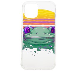 Frog Animal Sun Amphibian Figure Digital Art Iphone 12 Pro Max Tpu Uv Print Case by Wegoenart