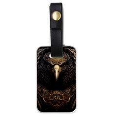 Eagle Ornate Pattern Feather Texture Luggage Tag (one Side) by Ravend