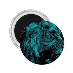 Angry Male Lion Predator Carnivore 2 25  Magnets by Salman4z