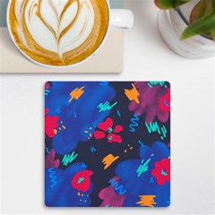 Patterns Rosebuds Uv Print Square Tile Coaster  by Salman4z