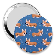 Corgi Patterns 3  Handbag Mirrors by Salman4z