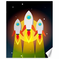 Rocket Take Off Missiles Cosmos Canvas 16  X 20  by Salman4z