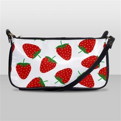 Seamless Pattern Fresh Strawberry Shoulder Clutch Bag by Salman4z