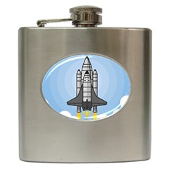 Rocket Shuttle Spaceship Science Hip Flask (6 Oz) by Salman4z