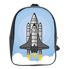 Rocket Shuttle Spaceship Science School Bag (xl) by Salman4z