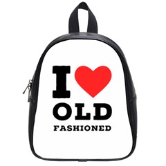 I Love Old Fashioned School Bag (small) by ilovewhateva