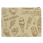 Ice-cream-vintage-pattern Cosmetic Bag (XXL) Back