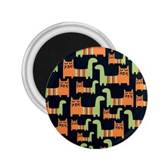 Seamless-pattern-with-cats 2 25  Magnets by Salman4z