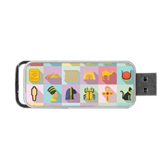 Egypt-icons-set-flat-style Portable Usb Flash (one Side) by Salman4z