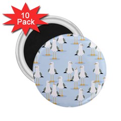 Cute-seagulls-seamless-pattern-light-blue-background 2 25  Magnets (10 Pack)  by Salman4z