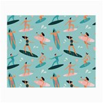 Beach-surfing-surfers-with-surfboards-surfer-rides-wave-summer-outdoors-surfboards-seamless-pattern- Small Glasses Cloth Front