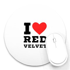 I Love Red Velvet Round Mousepad by ilovewhateva