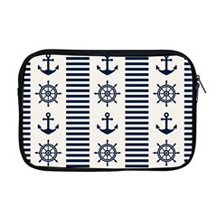 Nautical-seamless-pattern-vector-illustration Apple Macbook Pro 17  Zipper Case by Salman4z