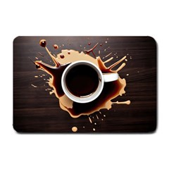 Coffee Cafe Espresso Drink Beverage Small Doormat by Ravend