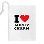 I love lucky charm Drawstring Pouch (5XL) Back