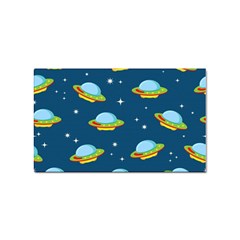 Seamless-pattern-ufo-with-star-space-galaxy-background Sticker Rectangular (100 Pack) by Salman4z