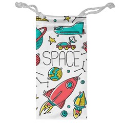 Space-cosmos-seamless-pattern-seamless-pattern-doodle-style Jewelry Bag by Salman4z